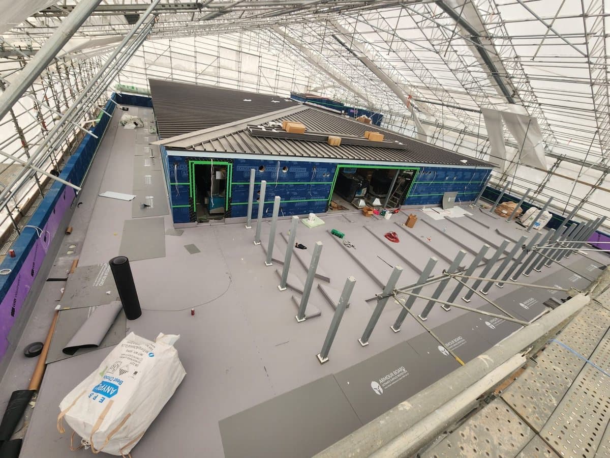 Ormiston Hospital — Membrane installation completed at an operating hospital. Membrane Roofing Systems, Auckland NZ.